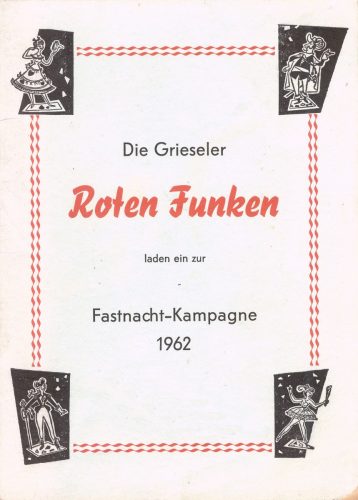 Titelseite: Liederheft 1962