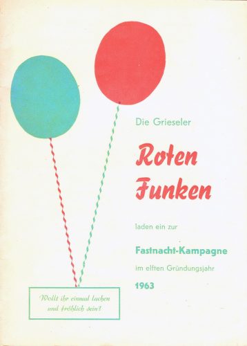 Titelseite: Liederheft 1963