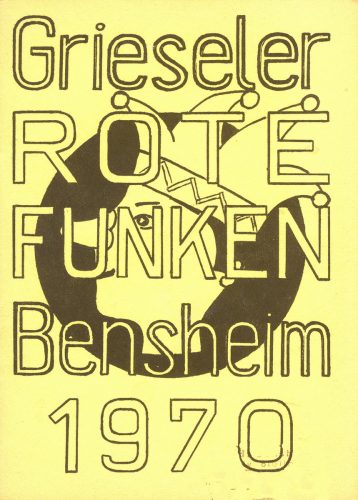 Titelseite: Liederheft 1970