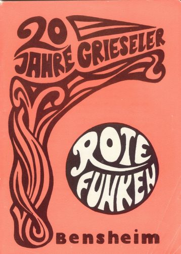 Titelseite: Liederheft 1972